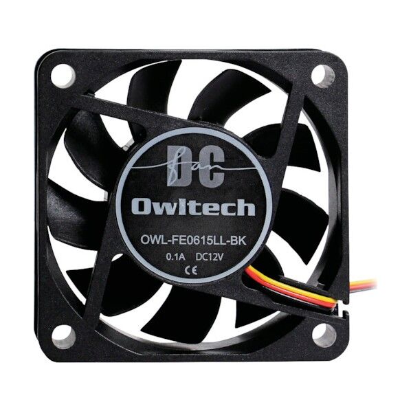 オリジナルケース用ファン6cm15mm厚 OWL-FE0615LL-BK 1点