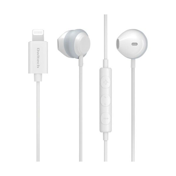 オウルテック iPhoneで手軽に音楽鑑賞 Lightning接続イヤホン OWL-EPLT02シリーズ OWL-EPLT02-WH 1点