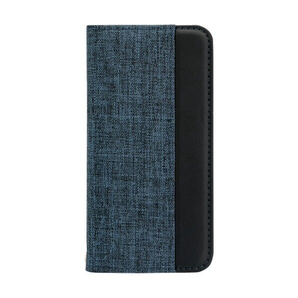 iPhone SE(2020)/8/7/6s対応 THE 手帳型ケース ファブリック素材と縦にあしらったバイカラーデザイン OWL-CVIC4703-NVBK 1点