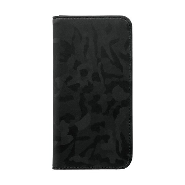 iPhone SE(2020)/8/7/6s対応 PUレザー手帳型ケース 落ち着きのある迷彩柄のシンプルデザイン