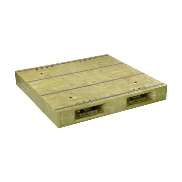 プラスチックパレットPBー1212E 両面ニ方差し 薄緑