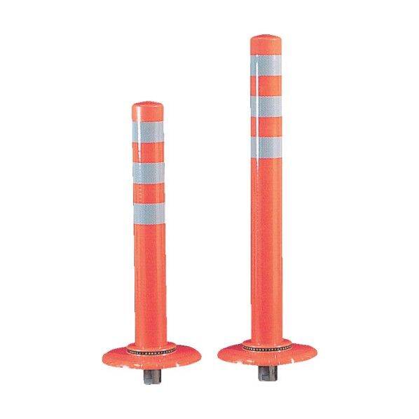車線分離標 ポールコーンNK 一本脚 赤 PC-80NKRW-BS 1点