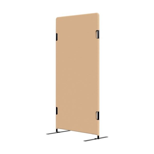 フリージョイントパネル 横幅750mm×奥行き22mm×高さ1500mm ベージュ(布・両足付き) PT20-F1575 F-B52-02-LEG2 1点