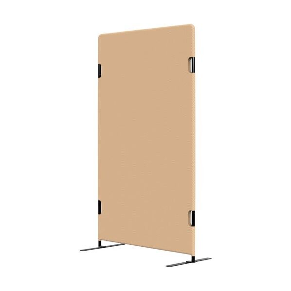 フリージョイントパネル 横幅900mm×奥行き22mm×高さ1500mm ベージュ(布・両足付き) PT20-F1590 F-B52-02-LEG2 1点