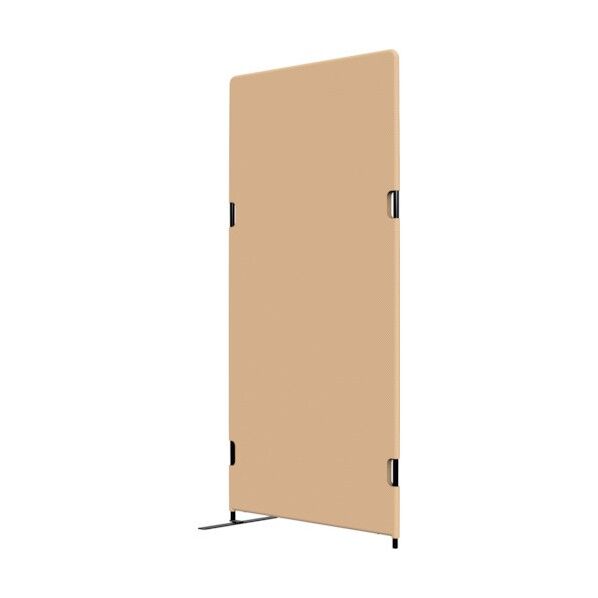 フリージョイントパネル 横幅900mm×奥行き22mm×高さ1800mm ベージュ(布・片足付き) PT20-F1890 F-B52-02-LEG1 1点