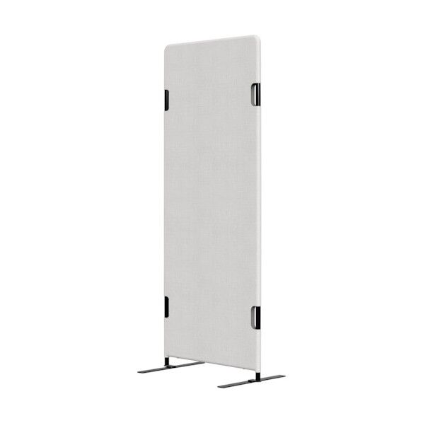 フリージョイントパネル 横幅600mm×奥行き22mm×高さ1500mm ライトグレー(レザー・両足付き) PT20-L1560 L-A01-02-LEG2 1点