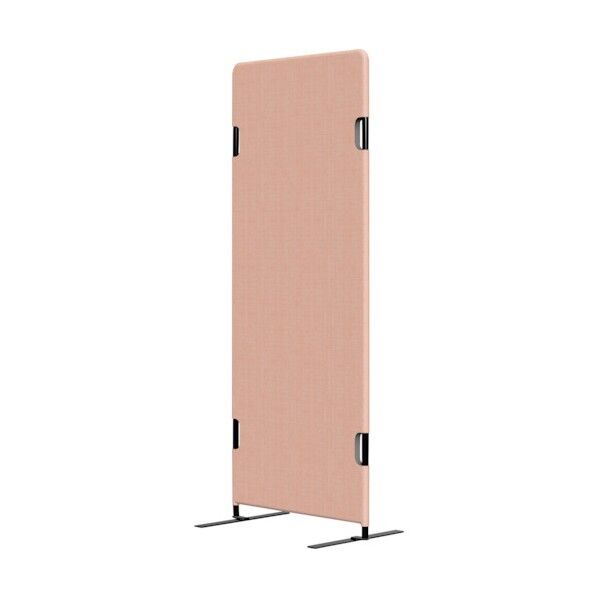 フリージョイントパネル 横幅600mm×奥行き22mm×高さ1500mm ライトブラウン(レザー・両足付き) PT20-L1560 L-A01-06-LEG2 1点