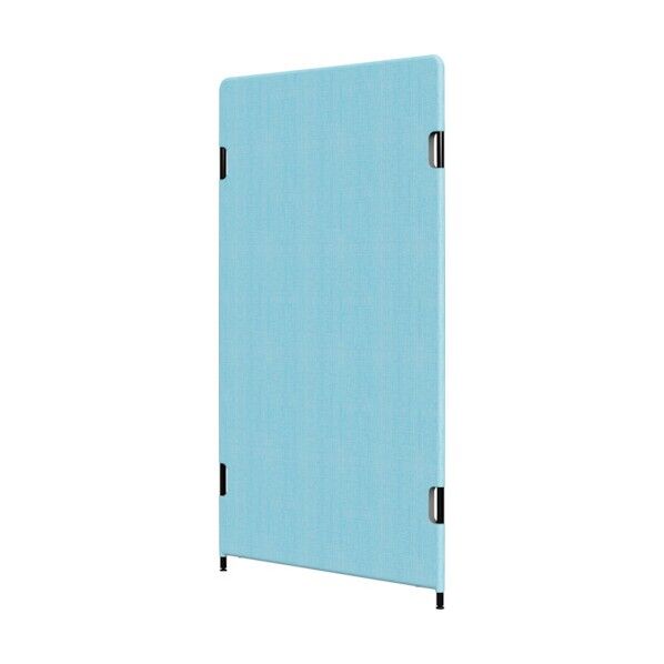 フリージョイントパネル 横幅900mm×奥行き22mm×高さ1500mm ライトブルー(レザー・本体のみ) PT20-L1590 L-A01-13 1点