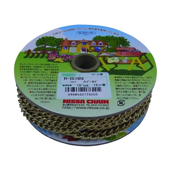 アンティークゴールド 鉄Sマンテル 15m巻 R-IS16N-AG 1点