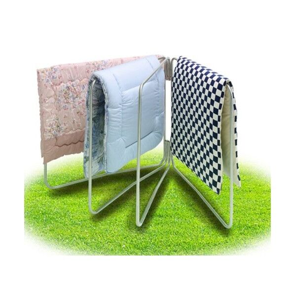 ステンレス布団干し 4枚掛 1枠サイズ(約):幅116×高さ120cm 1個