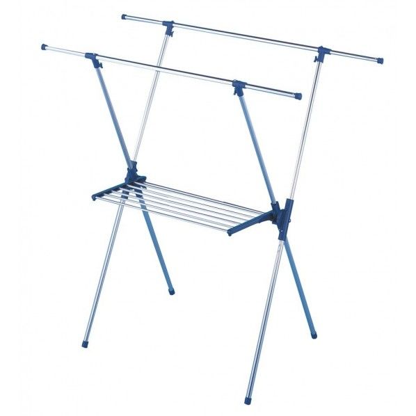 ステンレス 室内物干しスタンド 多機能 使用時サイズ(約):幅96~148×奥行70×高さ132cm 1個