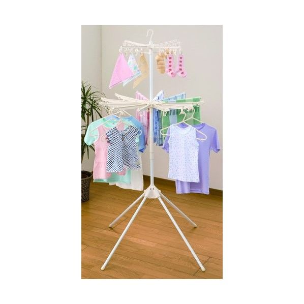 室内物干しスタンド 回転式カザグルマ 使用時サイズ(約):幅71×奥行99×高さ182cm 1個