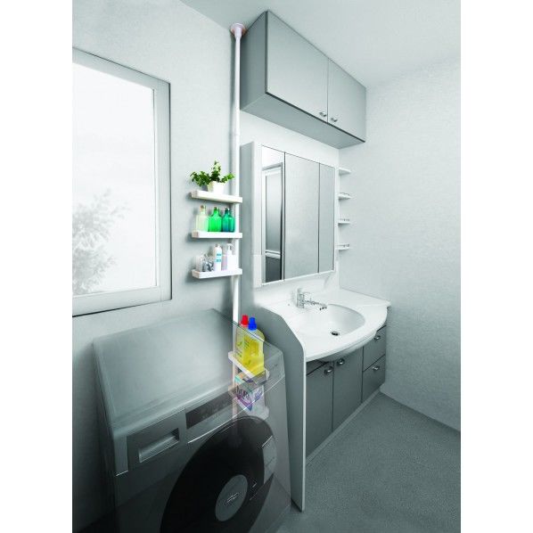 すき間収納 傘立て つっぱり式スリムラック サイズ(約):幅9~53×高さ200~275cm 1個