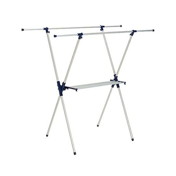 室内物干しスタンド 多機能 使用時サイズ（約）:幅96～148×奥行68×高さ132cm 1個