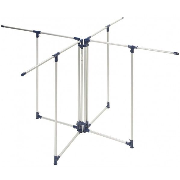 ふとんほし シルバー&ロイヤルブルー サイズ:(使用時)幅・奥行158~254×高さ121㎝、(収納時)幅15x奥行82X高さ121cm 1個