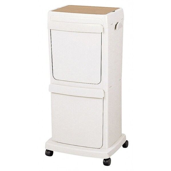 ワゴン分別ペール４５グレー 340 x 440 x 860 mm 00343 1