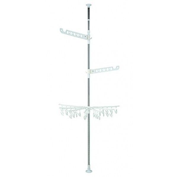 ポーリッシュ 突っ張り式物干し パラソル付き