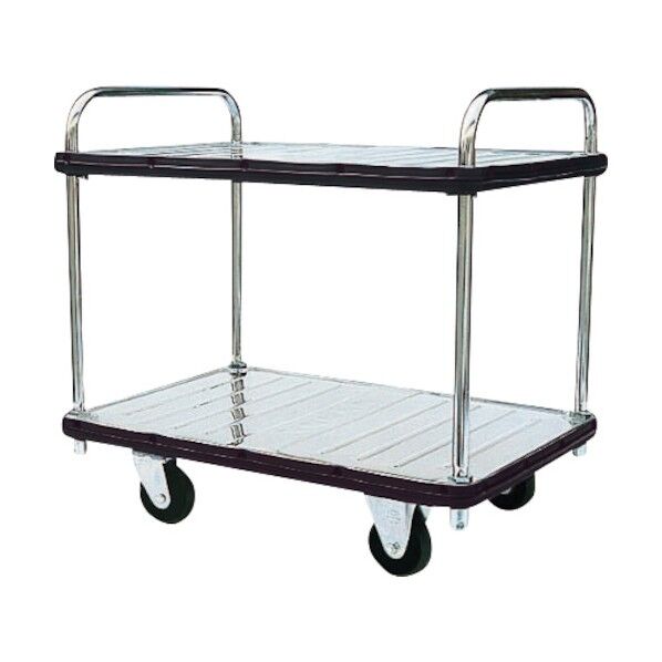 ステンレス台車 Sシリーズ タイプSA 2段テーブル式 抗ウイルスハンドル仕様 W935×D605 SA-T2-AC 1点