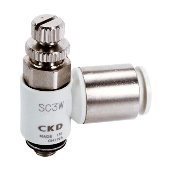 スピードコントローラエルボタイプ ワンタッチ継手付 SC3W-M5-4-O 1点