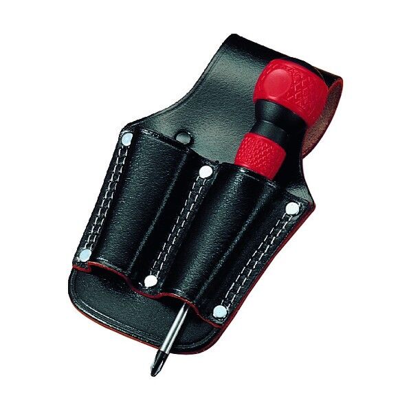 黒床皮ペンチ差し 8インチ用2丁入二重縫い型押 SP-G2 1点