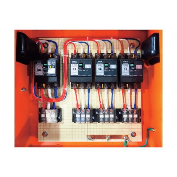 セフティー電気用品 仮設動力分電盤 主幹30A 3回路(30A×3) SP30-N3 1点