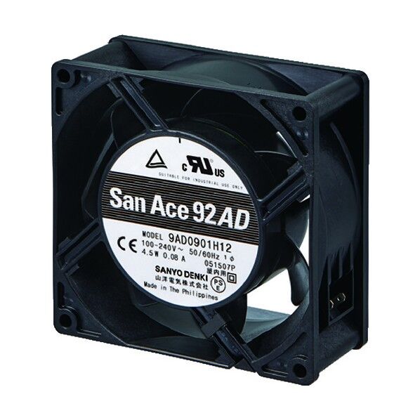 冷却ACファン ADSanAce (交流電源用) リブ付・センサなし