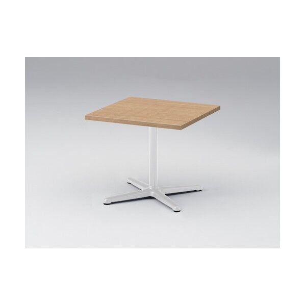 ノットワーク カフェローテーブル角型 天板トリニティオークライト 脚ホワイト