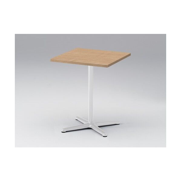 ノットワーク カフェテーブル角型 天板トリニティオークライト 脚ホワイト