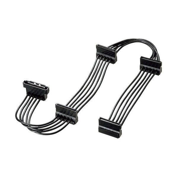 シリアルATA電源分岐ケーブル(4分岐・上L型・40cm) TK-PWSATA12 1個