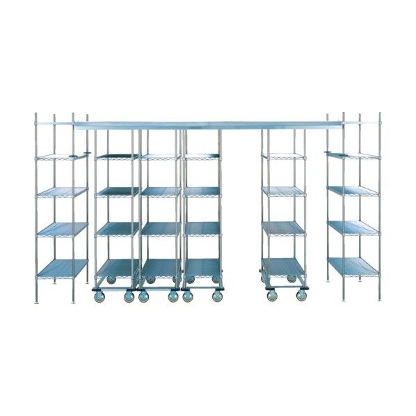 トップトラックベーシック[スーパーエレクターシェルフ]4316×1220×2200 棚板LS1220 移動ユニット数3 TT40SELS122U3D4 1点