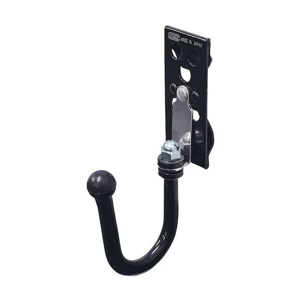 MKK 電ドルホルダー(開閉自在フック) ブラック/シルバー TST-1D 1個