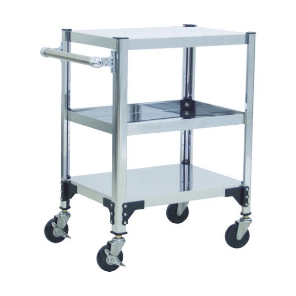 ステンレス製導電性ワゴン(SUS304) 平棚板タイプ