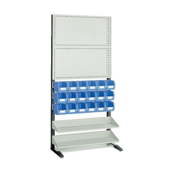 パンチングラック UPR型 棚板付・コンテナ付タイプ