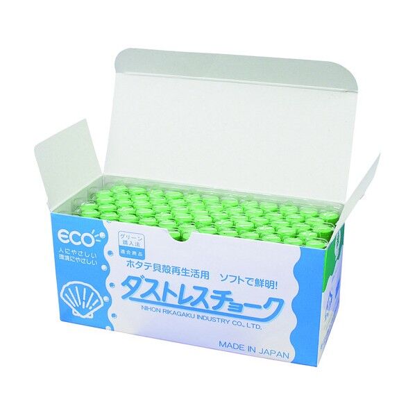 アケボノクラウン ダストレスチョーク 72本入 緑 DCC-72-G 1...