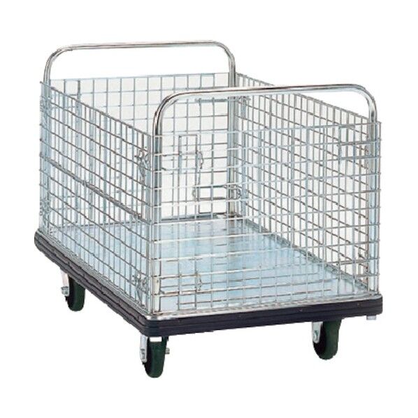 スチール台車 Dシリーズ タイプDA カゴ台車 抗ウイルスハンドル仕様 W900XD600 DA-BW-AC 1点