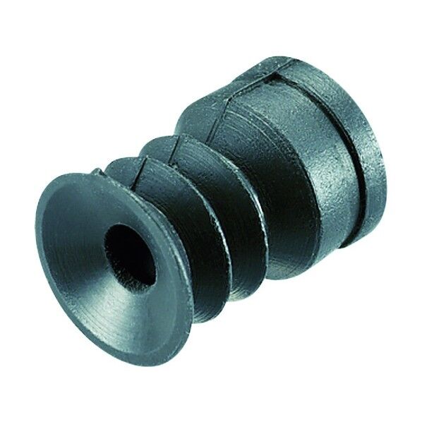 ロボットハンド用パーツ 吸着パッド・フリー・フッ素・黒 パッド外径12mm VAPF-12C-2 1点