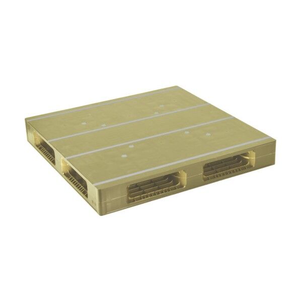 プラスチックパレットZFR-1111FE 両面四方差し ライトグリーン ZFR-1111FE-LG 1点...