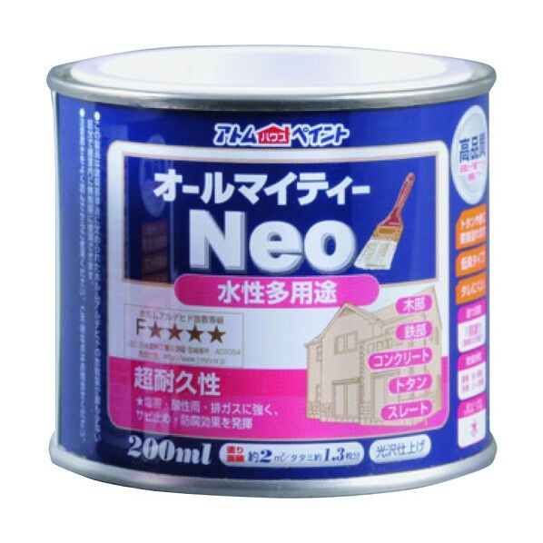 水性オールマイティーネオ(水性つやあり多用途塗料) アジサイ 200ml 1