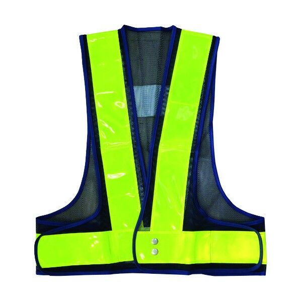 安全ベスト 紺メッシュ 黄反射 反射帯70幅 VSTK70BY 1点