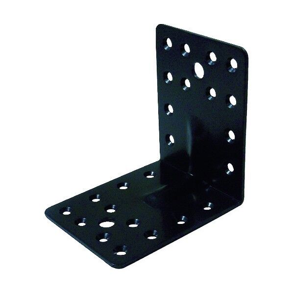 マルチ金物L型リブ付ブラック2.3×70×90×90 160 x 136 x 95 mm 69109 1点