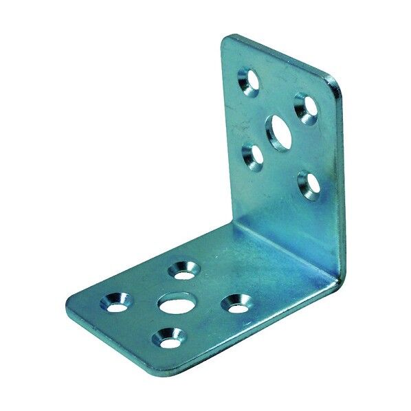 マルチ金物L型ユニクロメッキ2.3×40×55×55