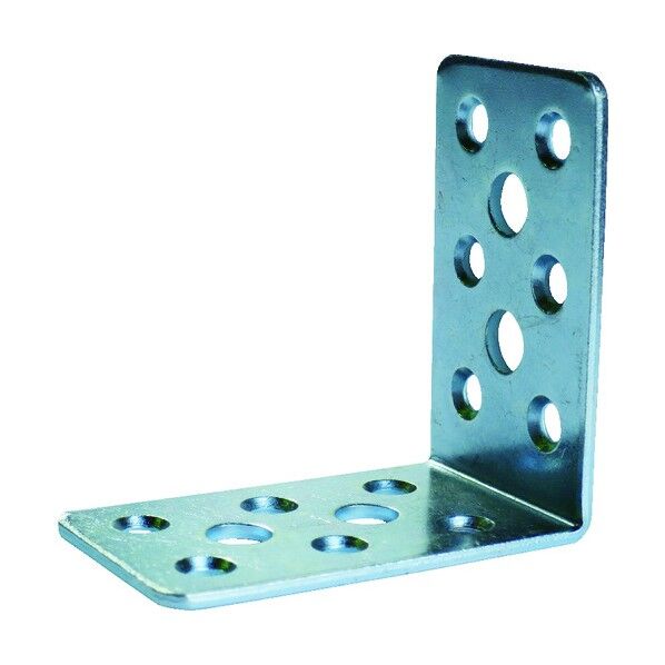 マルチ金物L型ユニクロメッキ2.3×40×65×65