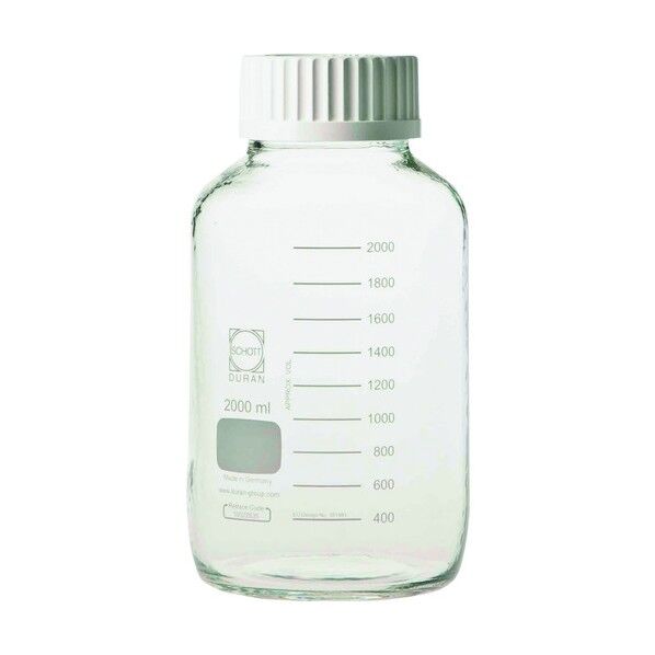 ねじ口びん 広口 セーフティコート 白キャップ付