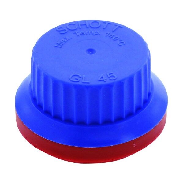 ねじ口瓶用キャップ青GL-45用 1-8234-02 10個