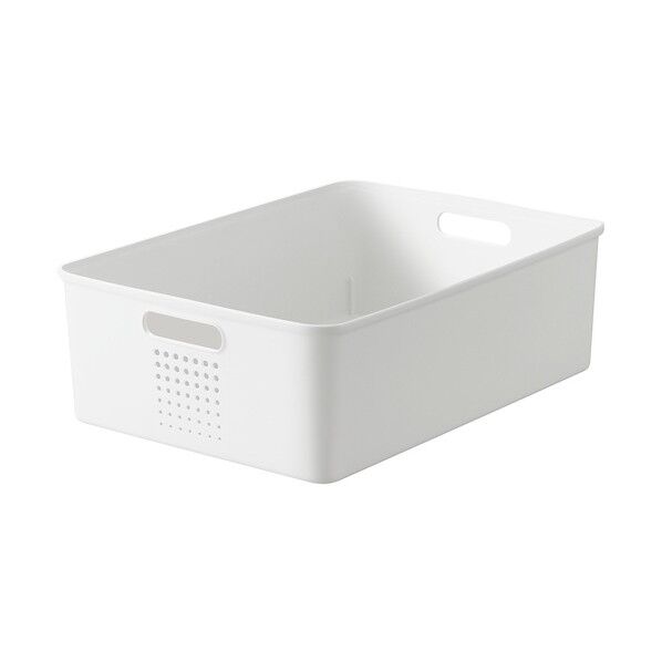 シューノ L ハーフ ホワイト 幅26×奥行36×高さ12cm F-2619 1個