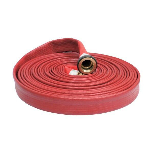 【アウトレット品】 散水/消防用 1.7MPa ゴム引強化ホース ストロングラインα 黄銅製町野式金具付(アルミ加締) 01STRA5020B-K 1本