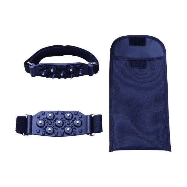 ニュー携帯簡単スパイク雪用転倒防止スパイク ブラック フリー 24494 1点