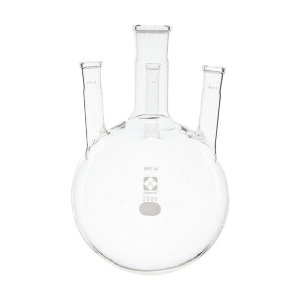 SIBATA SPC四口フラスコ 34－19 2L 030180-342 1個
