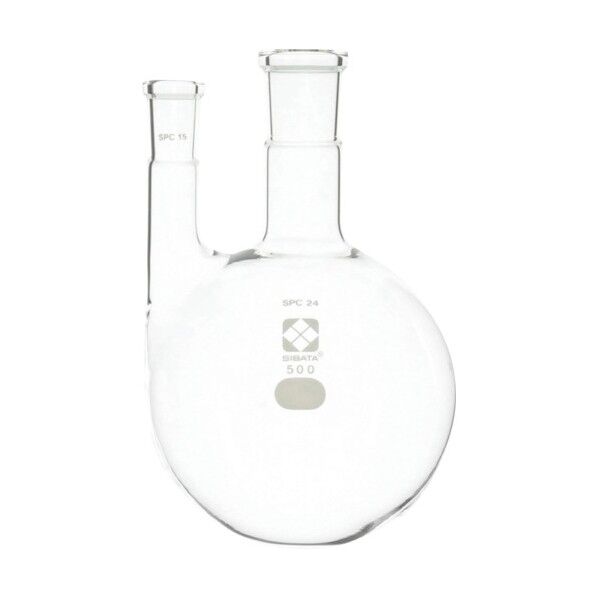 SPC二口丸底フラスコ 500mL 031100-24500 1個