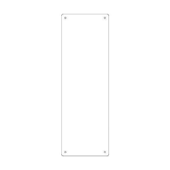 スチール無地板 スチール‐6(白)平板 360×120×0.8mm 058061 1個